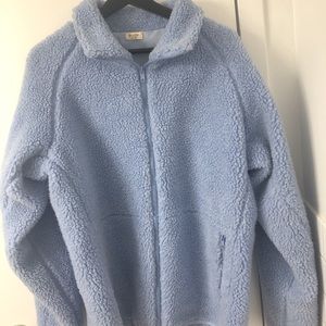 light blue teddy bear jacket